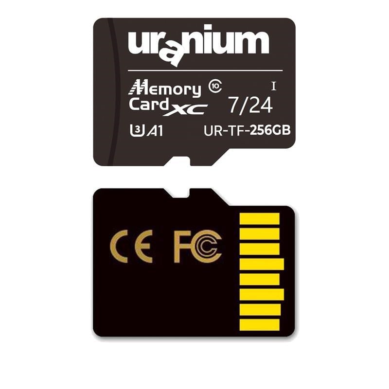 256GB UR-TF-256G MICRO SD CARD U3 7/24 SURVEILLANCE 100/50MBS INDUSTRIAL HAFIZA KARTI (3 YIL GARANTİ)