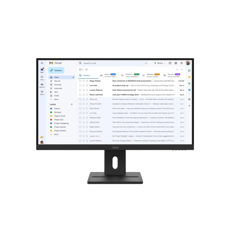 27 E27-40 THINKVISION 64BCMAT4TK 4MS 100HZ HDMI+VGA WLED PIVOT MONITOR (3 YIL GARANTİ)