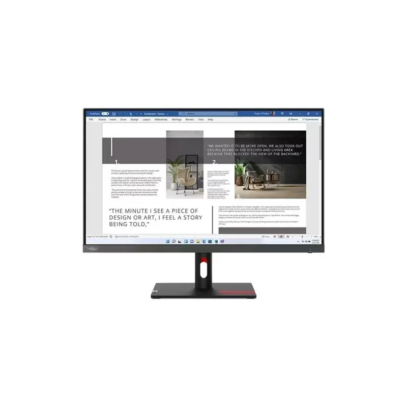 27 S27I-30 THINKVISION 63DFKAT4TK FHD 4MS 100HZ HDMI+VGA WLED MONITOR (3 YIL GARANTİ)