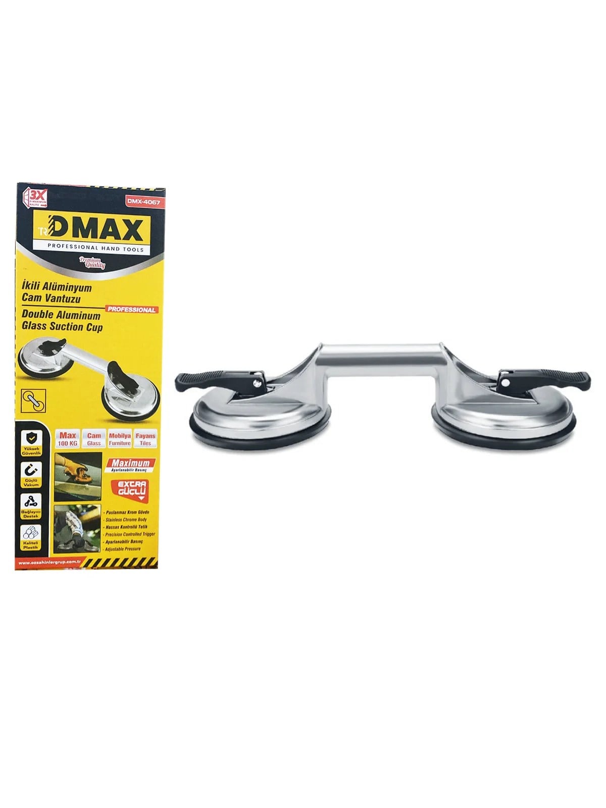 2'li Cam Vantuzu Alüminyum DMX4067