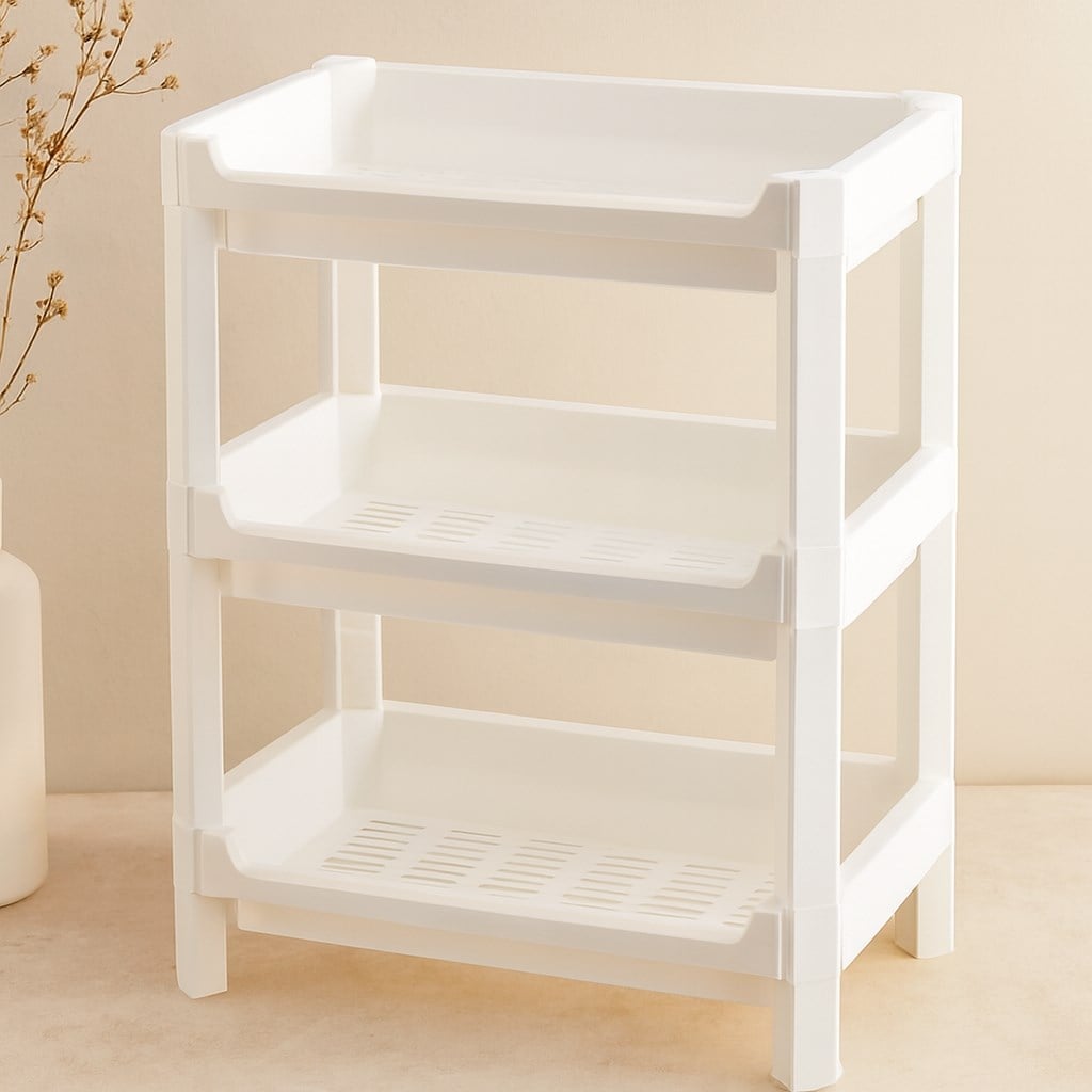 3 Katlı Geniş Sepet Organizer Raf Ünitesi 510x205x685 mm