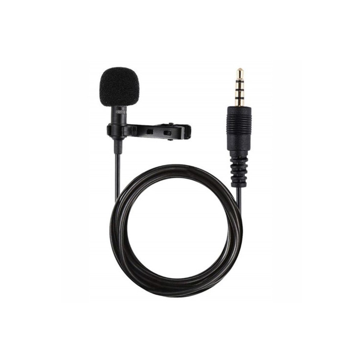 3.5mm Jak 1.5 Metre Double Mikrofon - Siyah