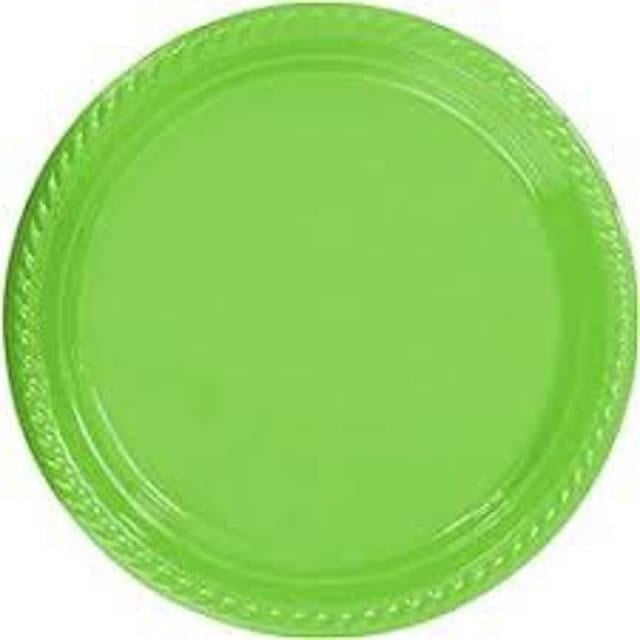 311 Plastik Tabak Renkli 22cm 6lı
