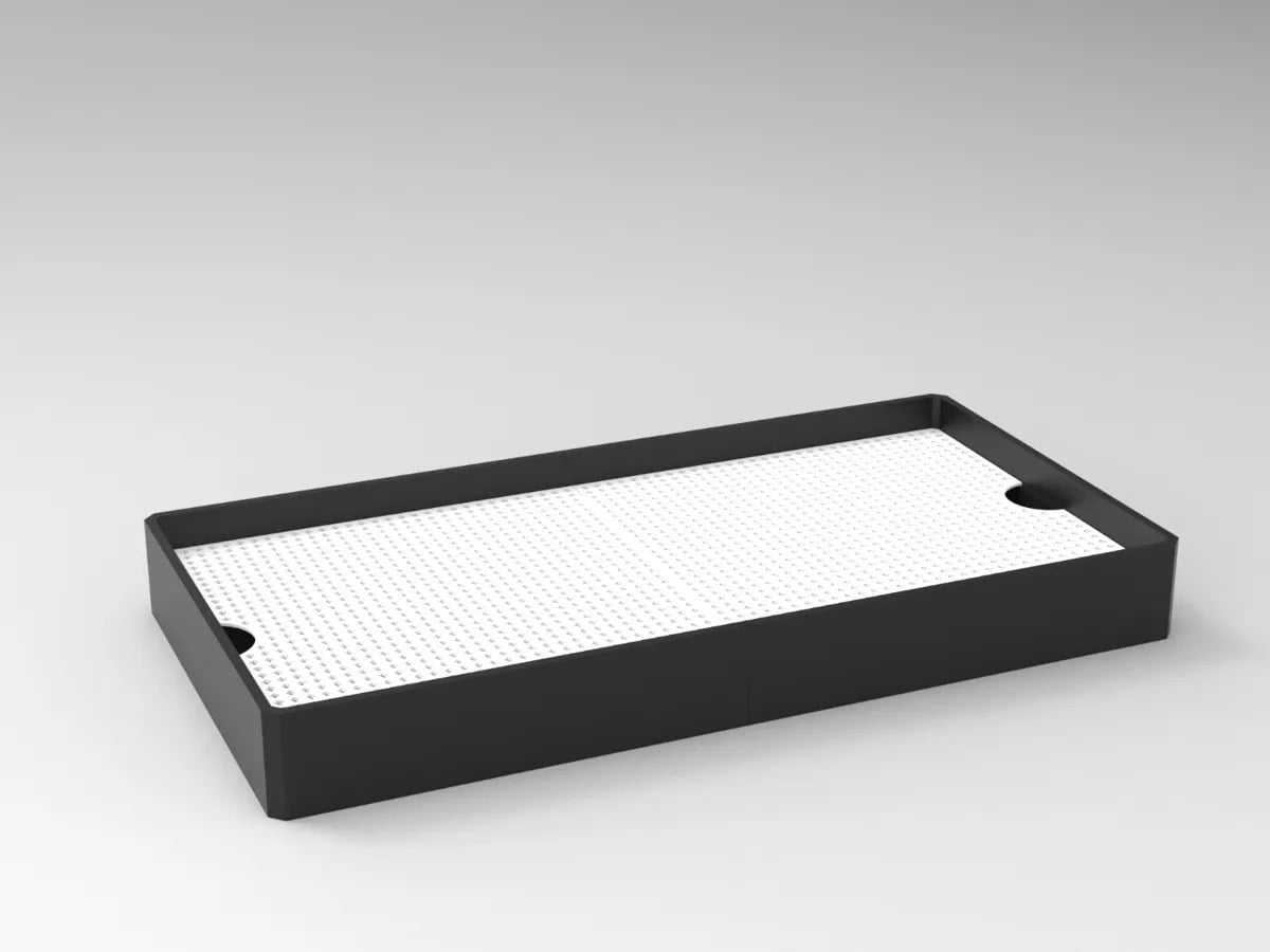 3D Baskı Kedi Kumu Tutucu Mat Kedi Tuvaleti Önü Kum Toplayıcı Delikli Paspas Siyah Beyaz