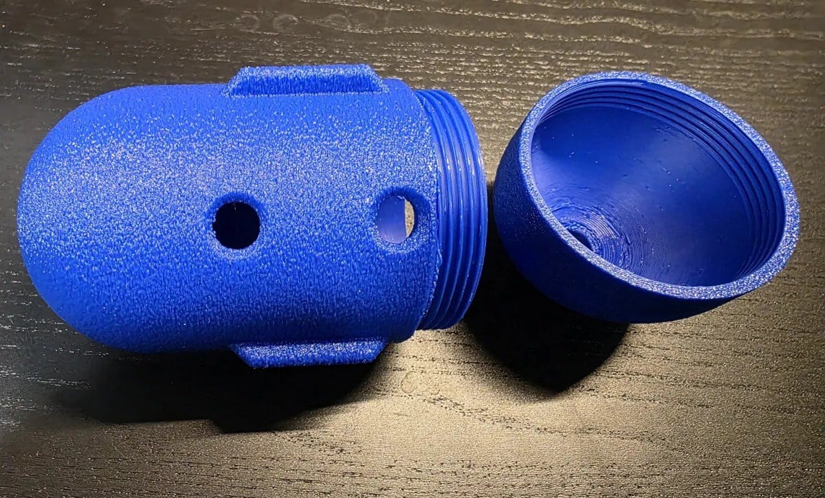 3D Baskı Kedi ve Küçük Köpek İçin Ödül Dağıtıcı Zeka Oyuncağı Döner Kapsüllü Atıştırmalık Dağıtıcı - Mavi