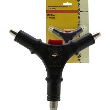 4-In-1 F Konnektör Çakma Alet