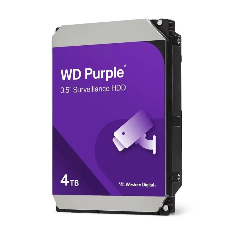 4 TB 3.5 PURPLE SATA3 5400RPM 128MB 7/24 GUVENLIK WD44PURZ (3 YIL RESMI DIST GARANTILI)