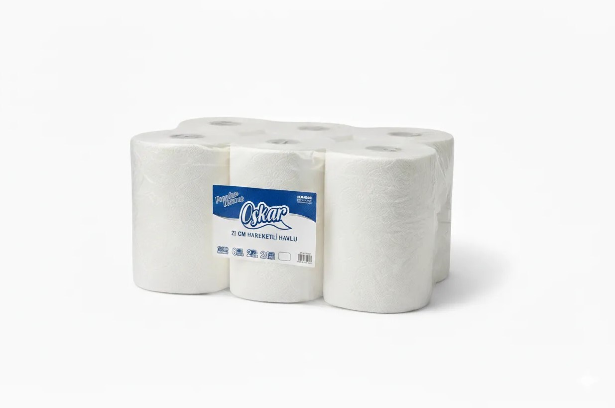 4 kg 21cm Hareketli Havlu | 6 Rulo