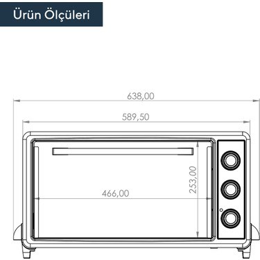 40 Litre Beyaz Fırın, Modern Tasarım ve Kullanım Kolaylığı