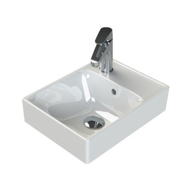 40X30 cm Turkuaz Seramik Etajerli Eviye