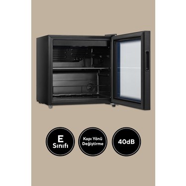 44L Mini Buzdolabı E Enerji Sınıfı ile Büro Tipi Kullanım