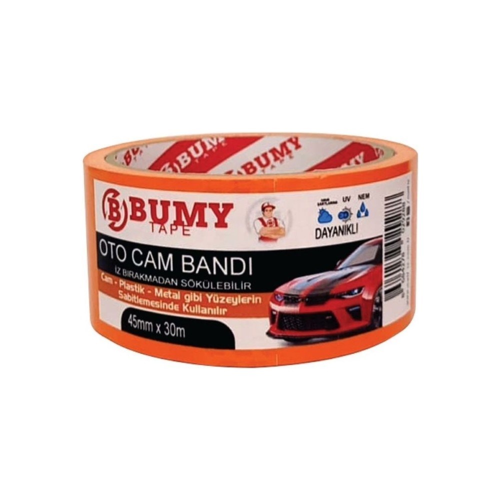 45 mm x 30 Oto Cam Bandı Turuncu Renk Seçeneği