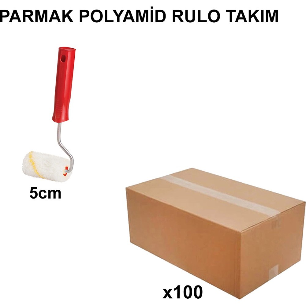 5 Cm 100 Adet Polyamid Rulo Takımı, Profesyonel Kullanım için