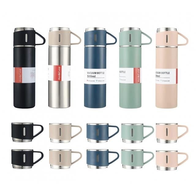 500 Ml 3 Kupalı Termos