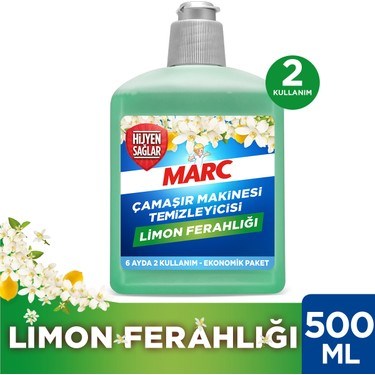 500 ml Limon Ferahlığı ile Çamaşır Makinesi Temizleyici