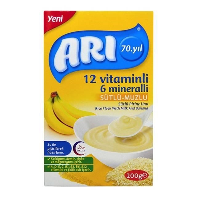 6 Mineral  Sütlü Muzlu Pirinç Unu 200gr