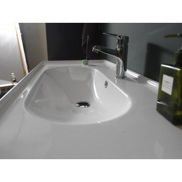 60x45 Turkuaz Etajerli Lavabo ile Şıklık