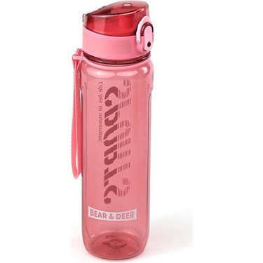 650 ml Pembe Otomatik Kapak Matara ile Şık Tasarım