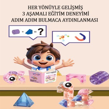 66 Parça Prenses Temalı Manyetik Blok Seti