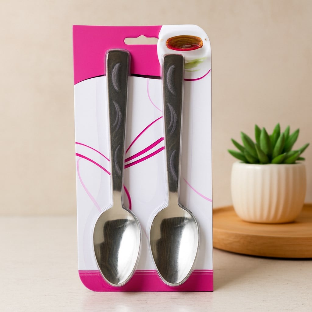 6lı Metal Yemek Kaşığı Seti