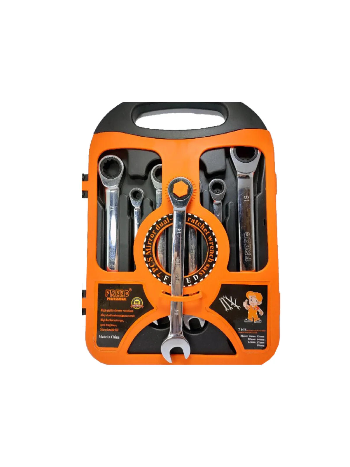 7 Parça Cırcır Kombine Anahtar Seti