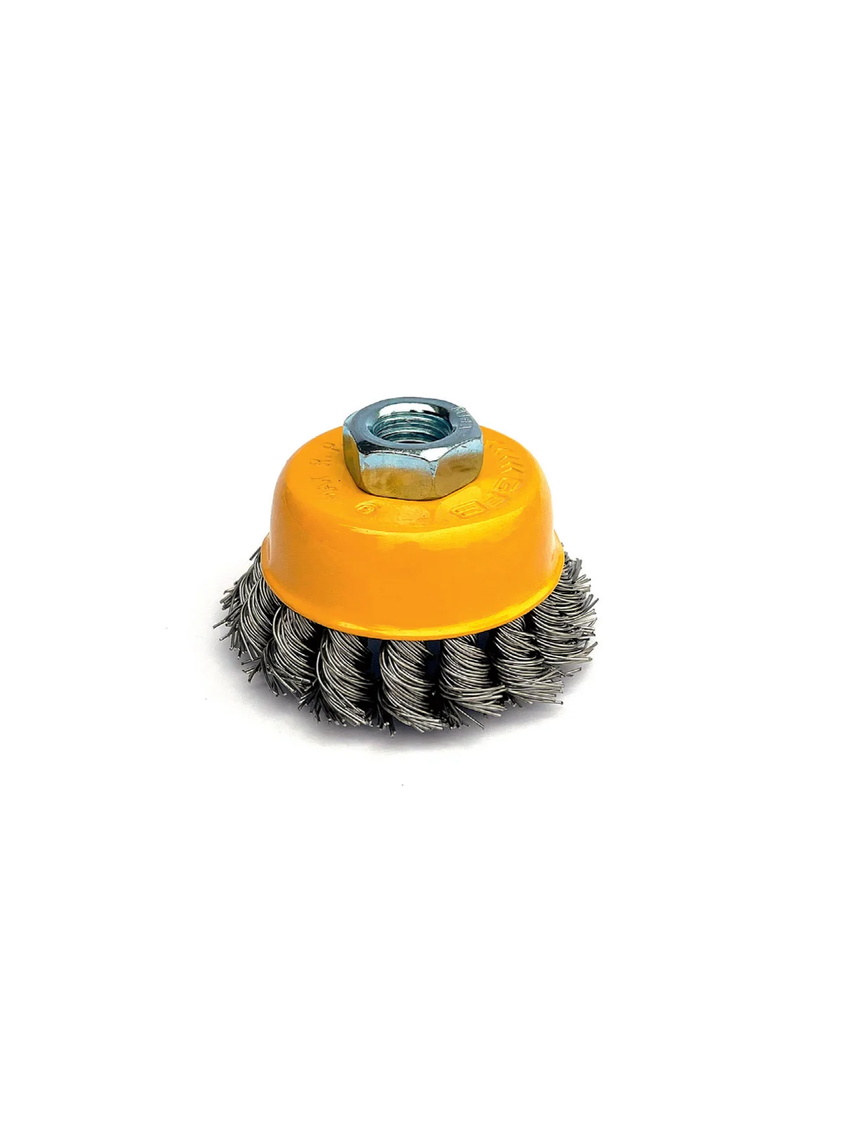 75 mm Burgulu Çanak Paslanmaz Tel Fırça GFB 5136