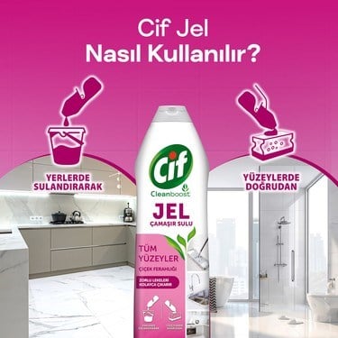 750 ml Çiçek Ferahlığı ile Yüzey Temizleyici Ürün