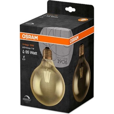 7W Sarı Işık E-27 LED Ampul 725 Lumen Vintage Stil