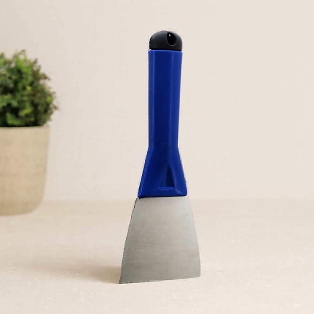 80 mm Metal Kazıma Spatulası (Plastik Saplı, Kapaklı)
