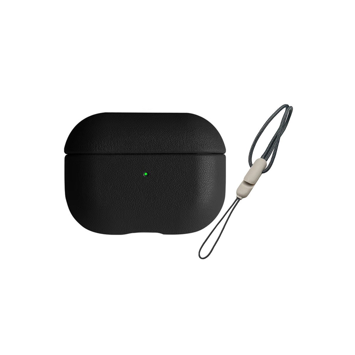 Airpods 3 (3.nesil) 405 Deri Kılıf - Siyah