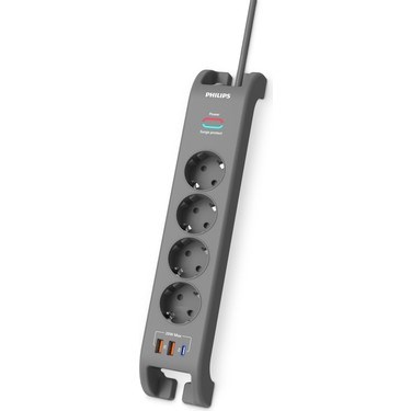 Akım Korumalı Priz 4'lü 2x Usb-A ve 1x Usb-C