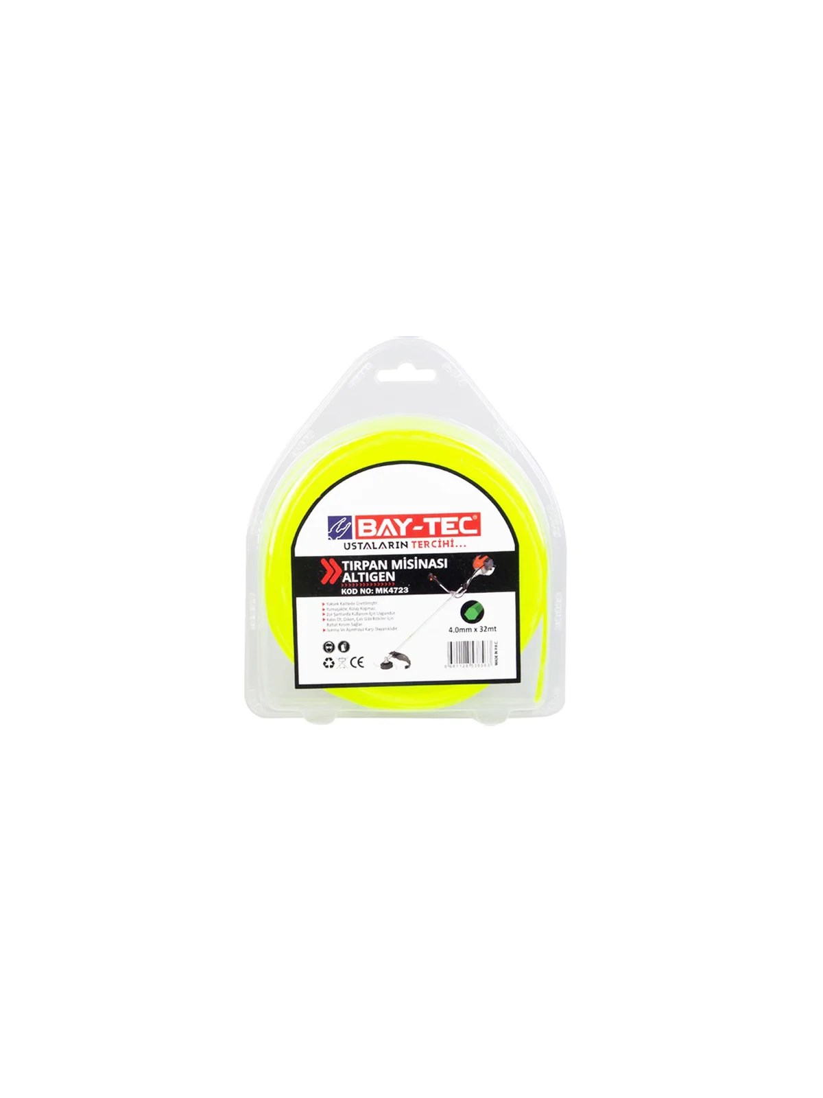 Altıgen Tırpan Misinası 4  mm x 32 mt MK4723