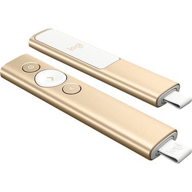 Altın Renk Sunum Kumandası, USB ve Bluetooth ile Kolay Kontrol