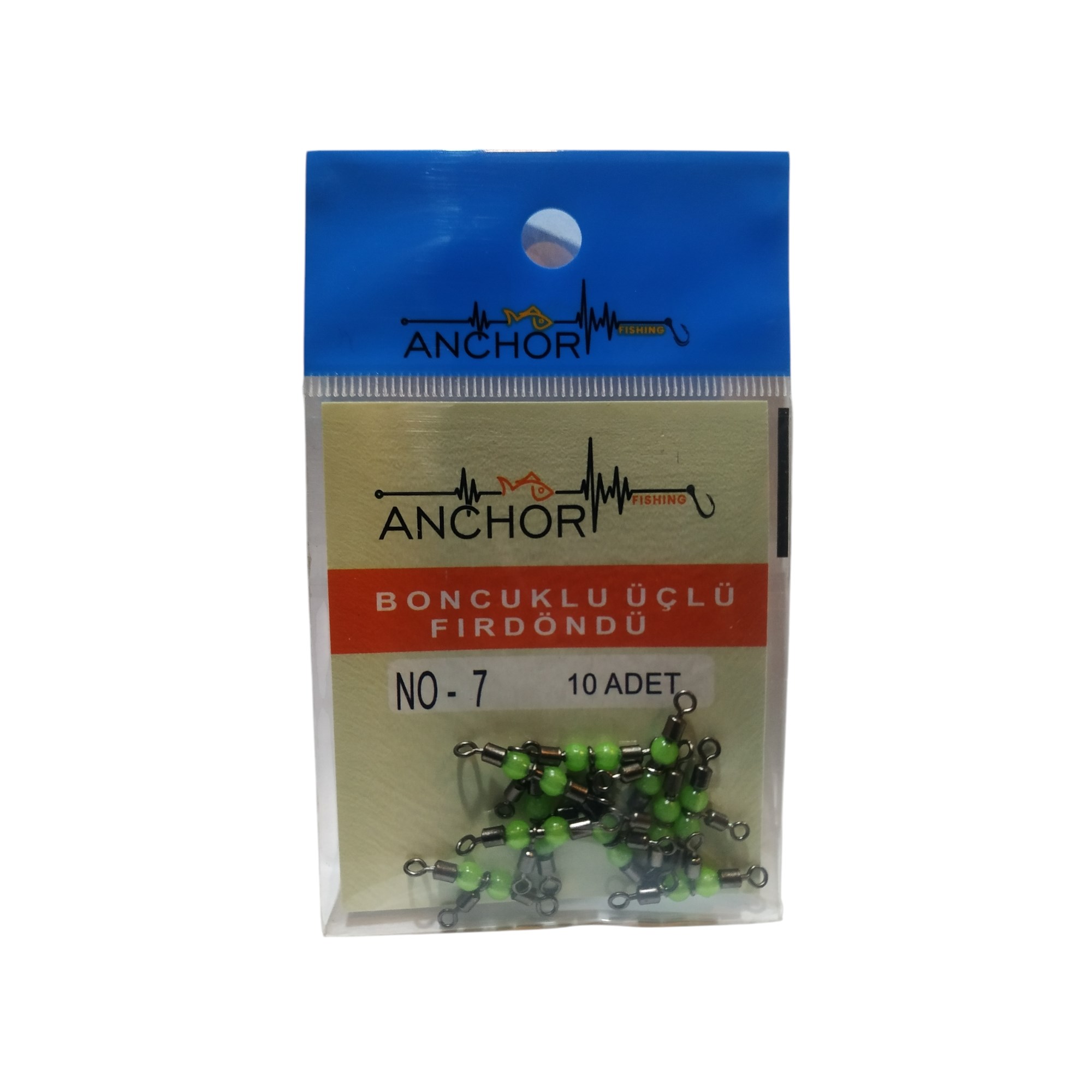 Anchor Boncuklu Üçlü Fırdöndü - NO-07