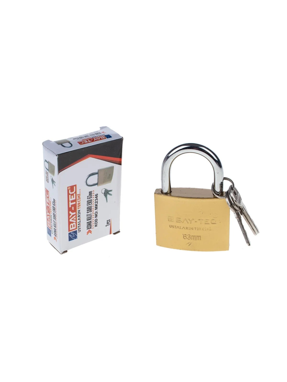 Asma Kilit Sarı Eko 63 mm MK2346
