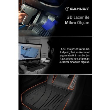 Audi A3 HB/Sedan 2021-2025 Uyumlu 4.5D Premium Havuzlu Paspas