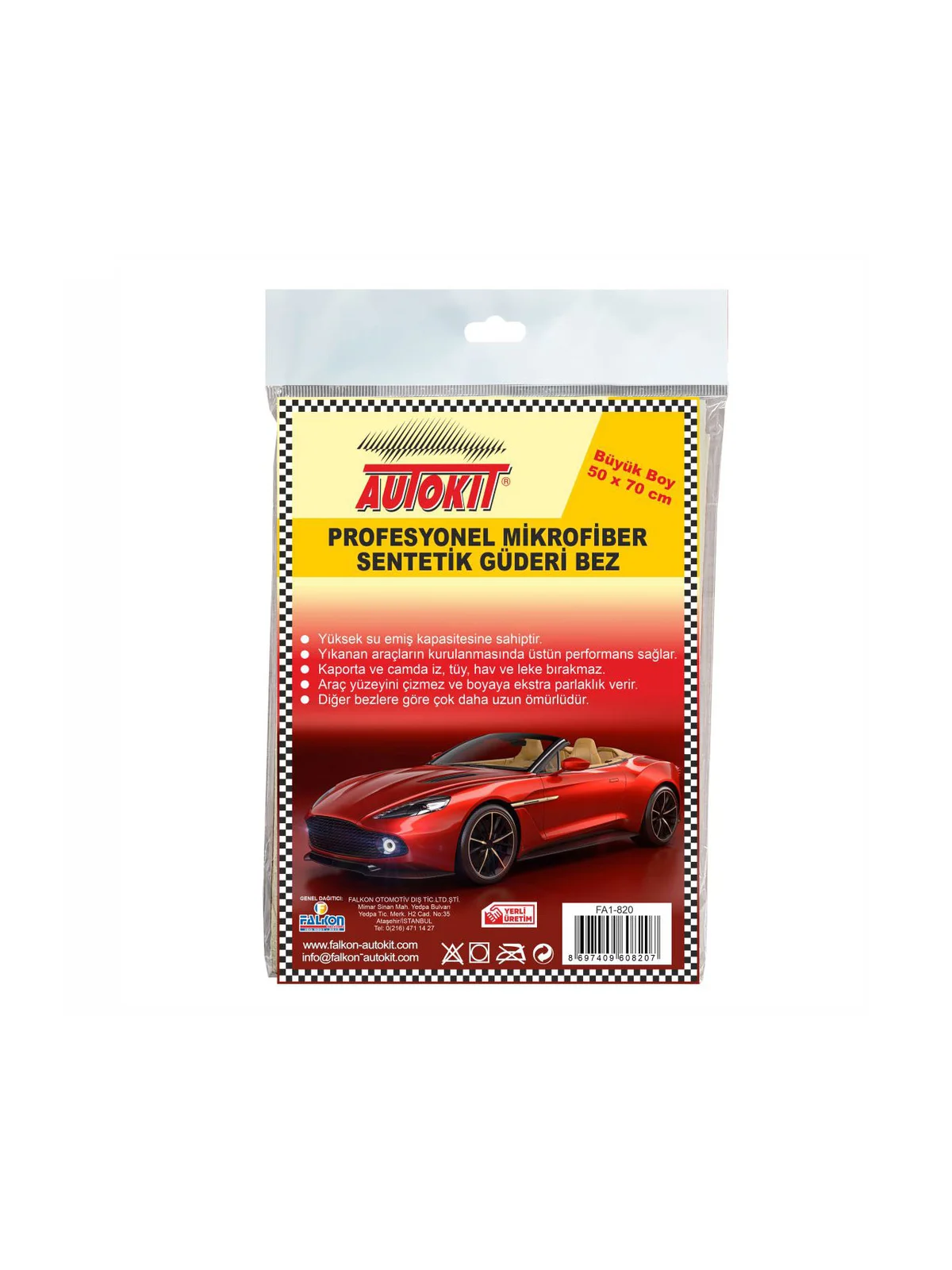 Autokit Oto Kurulama Bezi 50x70cm