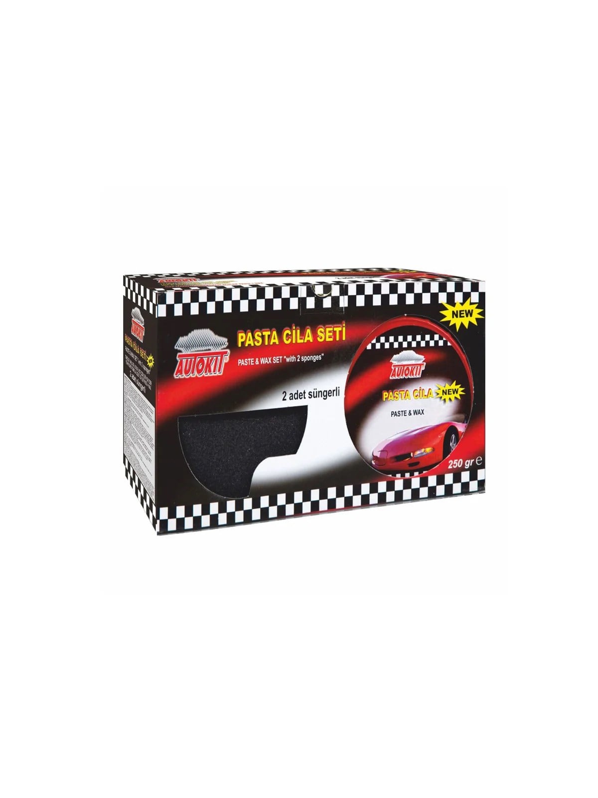 Autokit Pasta Cila 300 gr 2 Adet Sünger Set