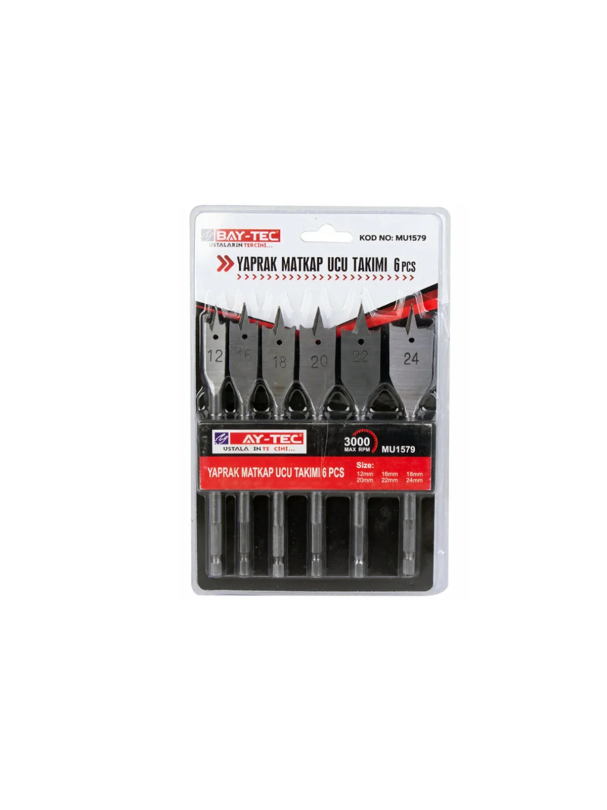 BAY-TEC Yaprak Ucu Seti 6'lı  MU1579