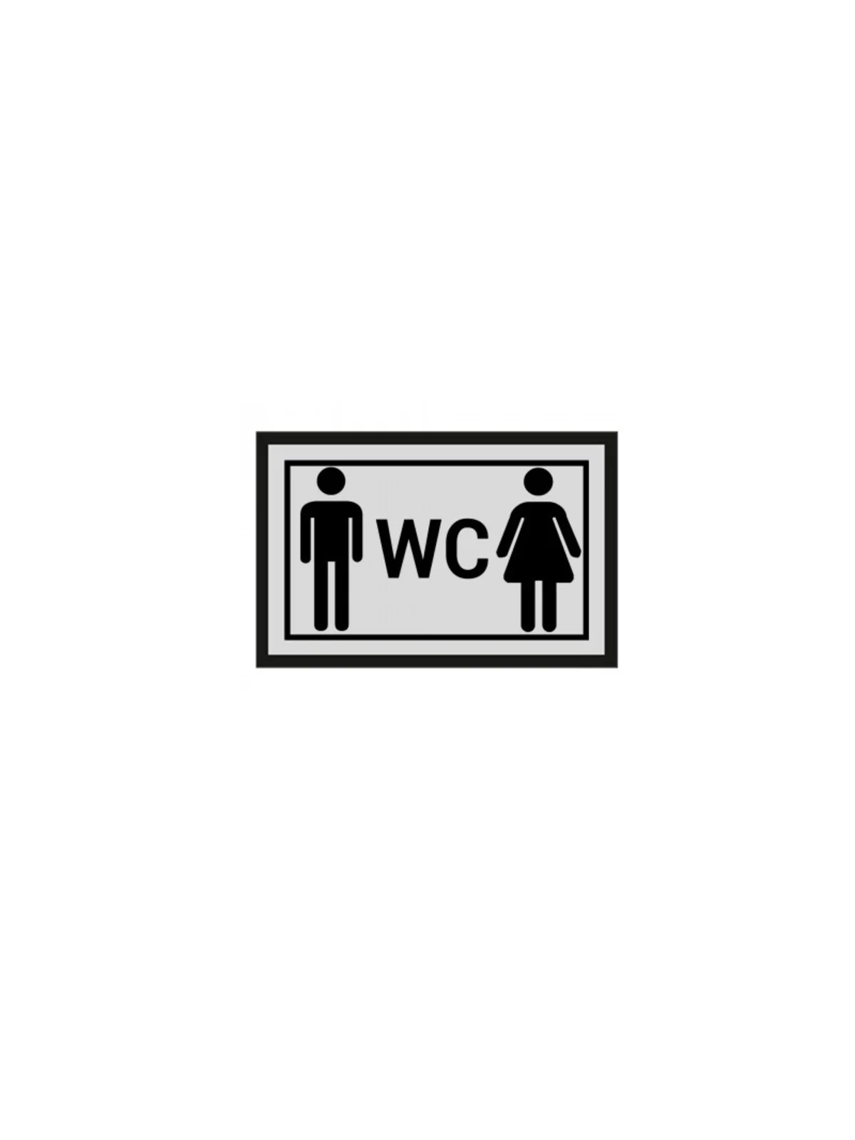 Bay Bayan WC Yönlendirme İşareti Büyük Boy