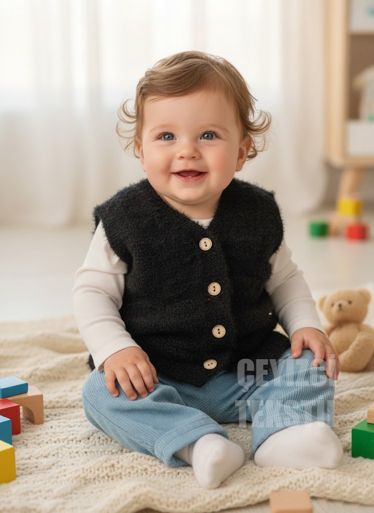 Bebek Yeleği, Yumoş Bebek Yeleği Simsiz Yumuşacık Bebek Yeleği