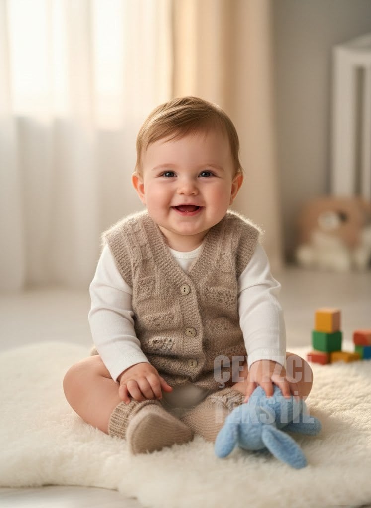 Bebek Yeleği, Yumoş Bebek Yeleği Simsiz Yumuşacık Bebek Yeleği