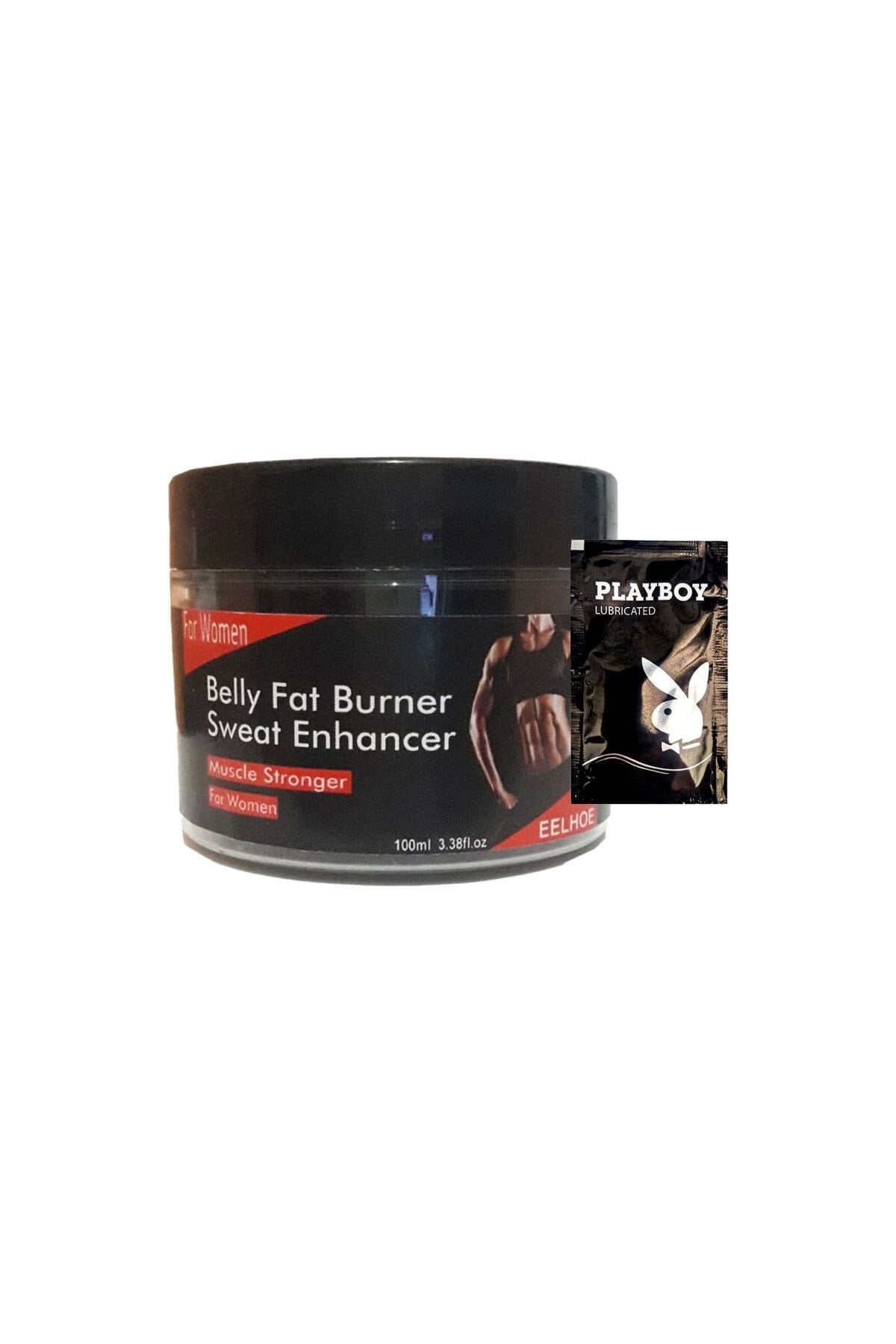 Belly fatBurner Sweat Enhancer Kadınlar için krem 100 ml + 1 Adet Jel ile