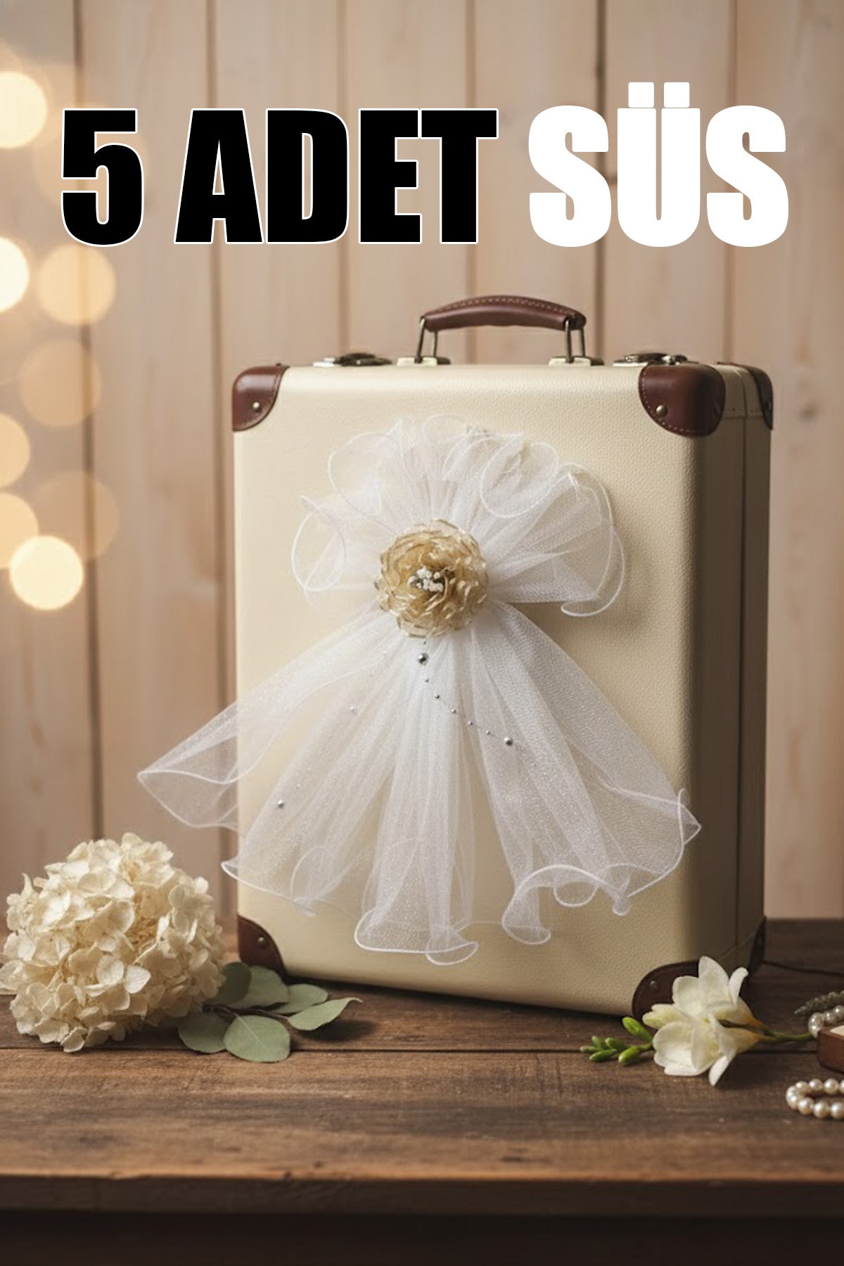 Bohça Süsü, Gelin Damat Çeyiz Düğün Nikah Nişan Konvoy Arabası Sünnet Kına Süsü 5 Adet