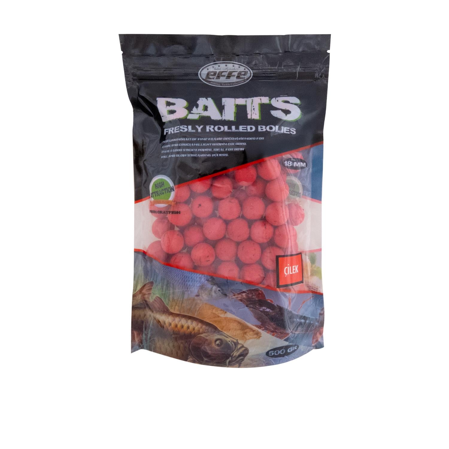 Bolie Balık Yemi 18mm 500 Gram Çilek