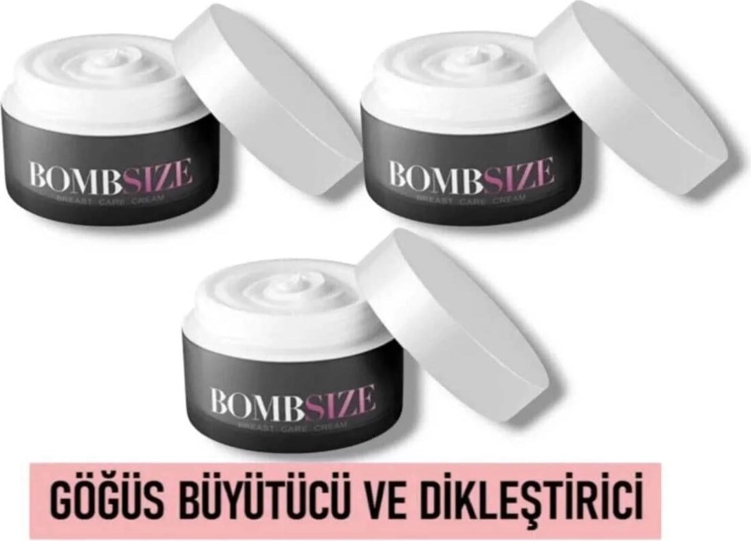 Bombsize Kadınlara Özel Göğüs Bakım Kremi 50 ml x 3 Adet