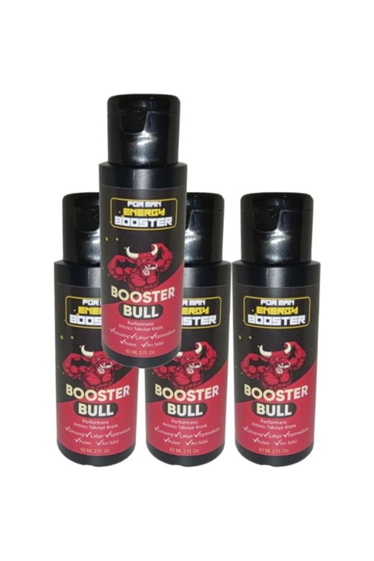 Booster Bull 4 Tane Erkeklere Özel Kremi 60 ml - 4 Adet 60 ml