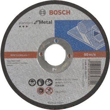 Bosch 115*2,5mm Standard For Metal Düz