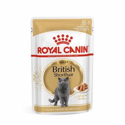 British Shorthair Adult Pouch Yetişkin Kedi Konservesi 12 Adet 85 Gr