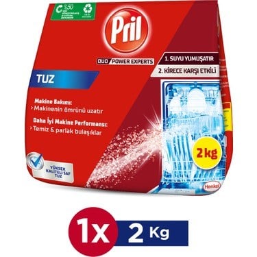 Bulaşık Makinesi Tuz Toz Formda 2 kg Kireç Karşıtı